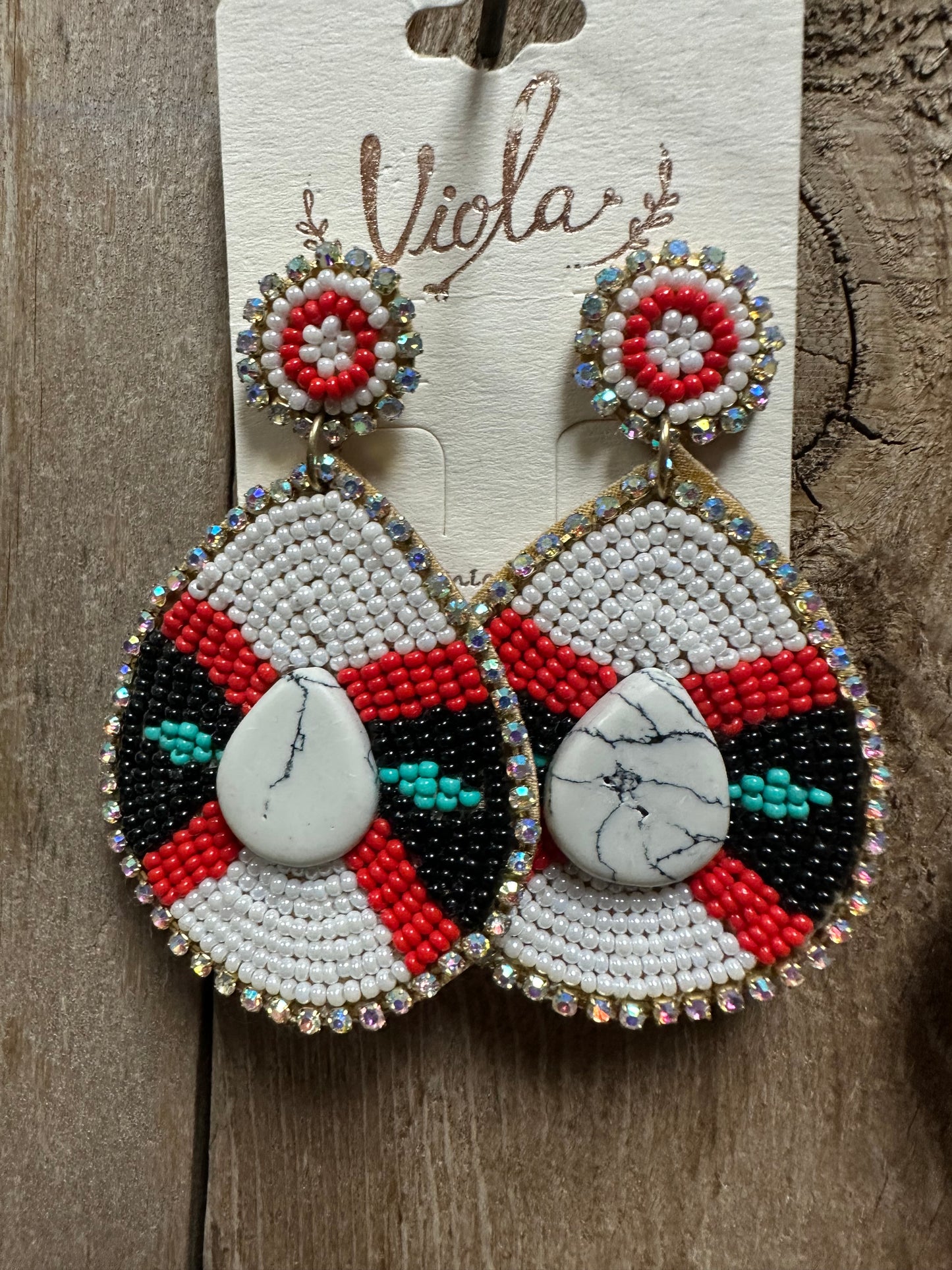 Beaded Tear Drop (See other Colors)