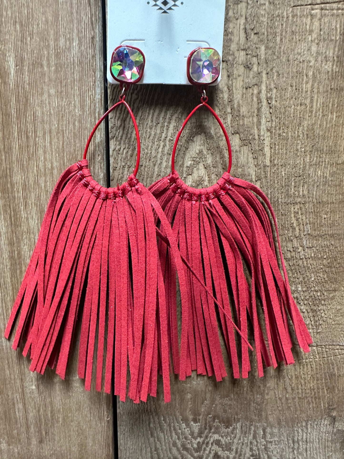 Fringed Hoops (Mutli Colors)