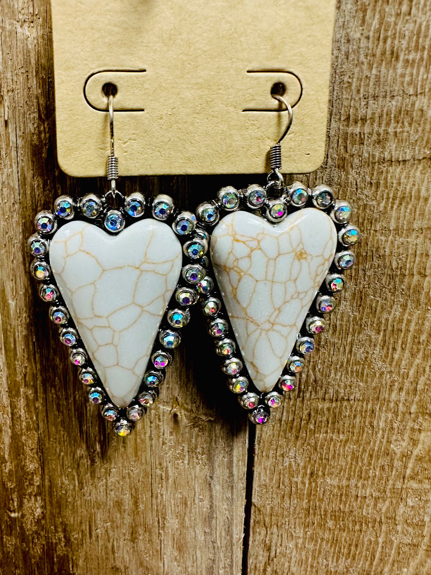Dangle Stone Hearts (See other Colors)