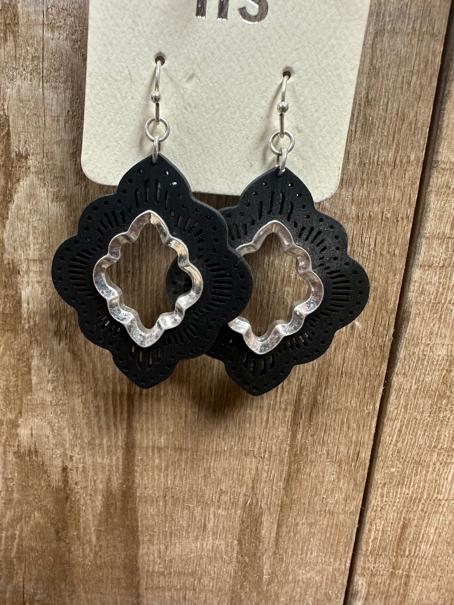 Black/Silver Wooded