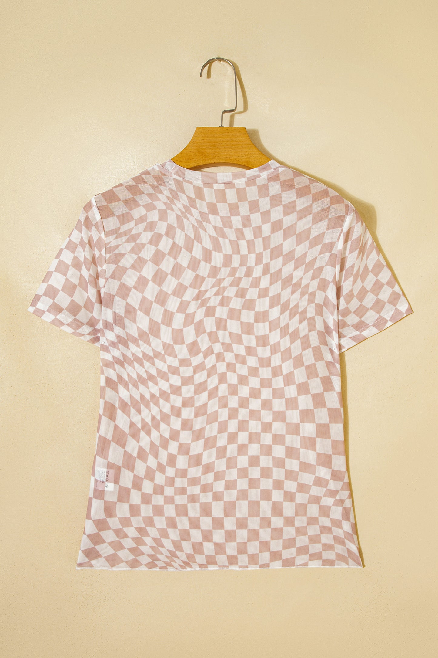 Tan Checkered Mesh