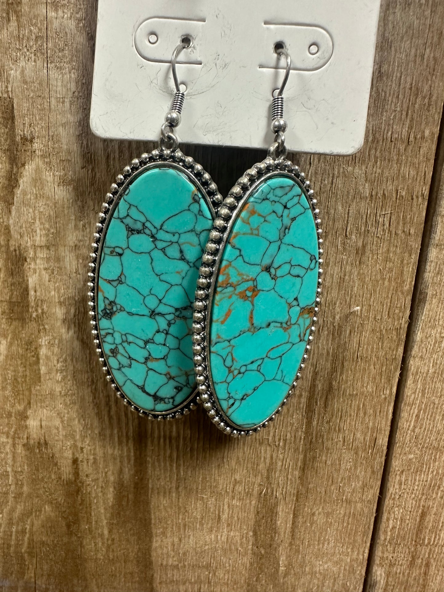 Oval Stone Dangle