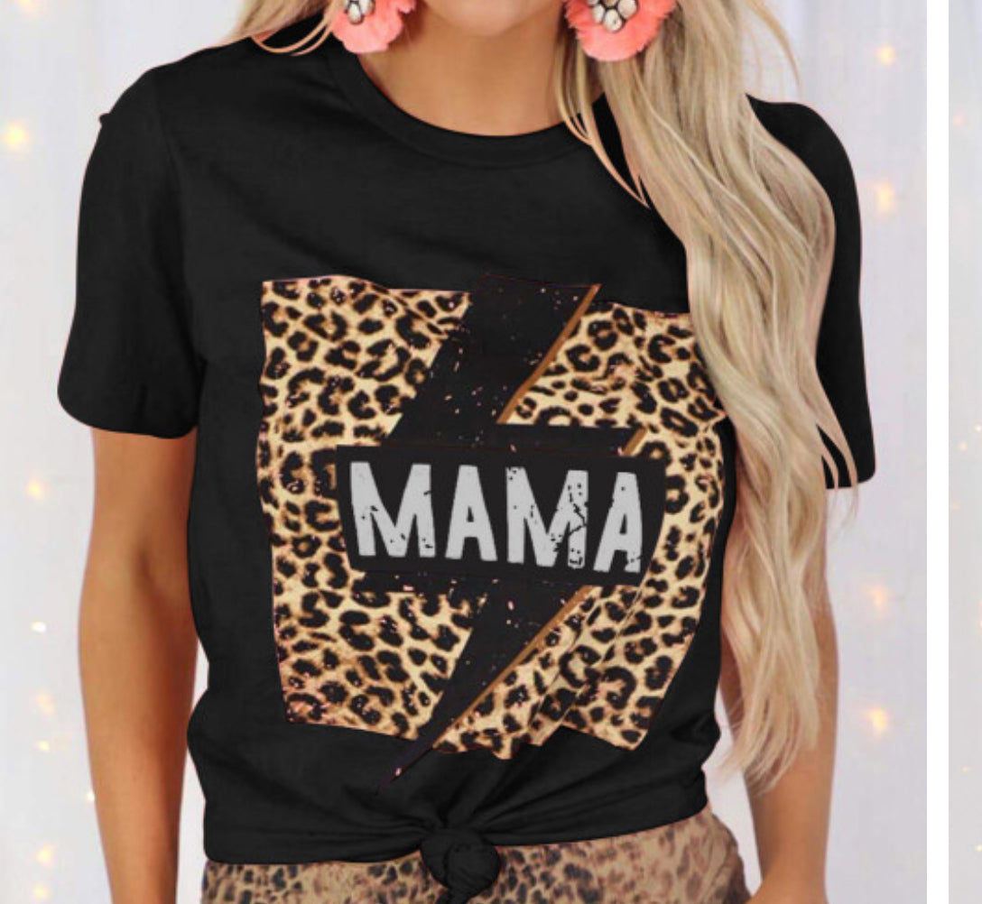 Mama Cheetah Lightening Tee