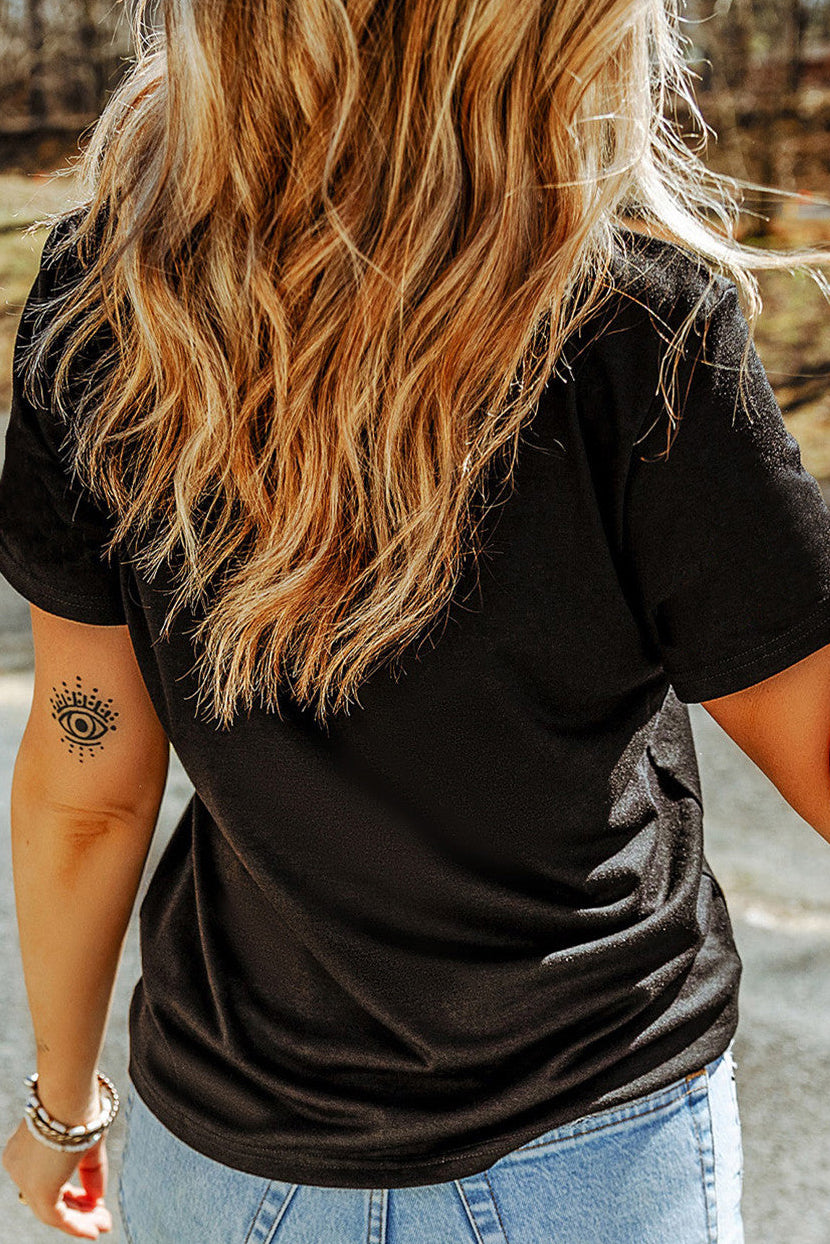 Black Concho Patch Tee