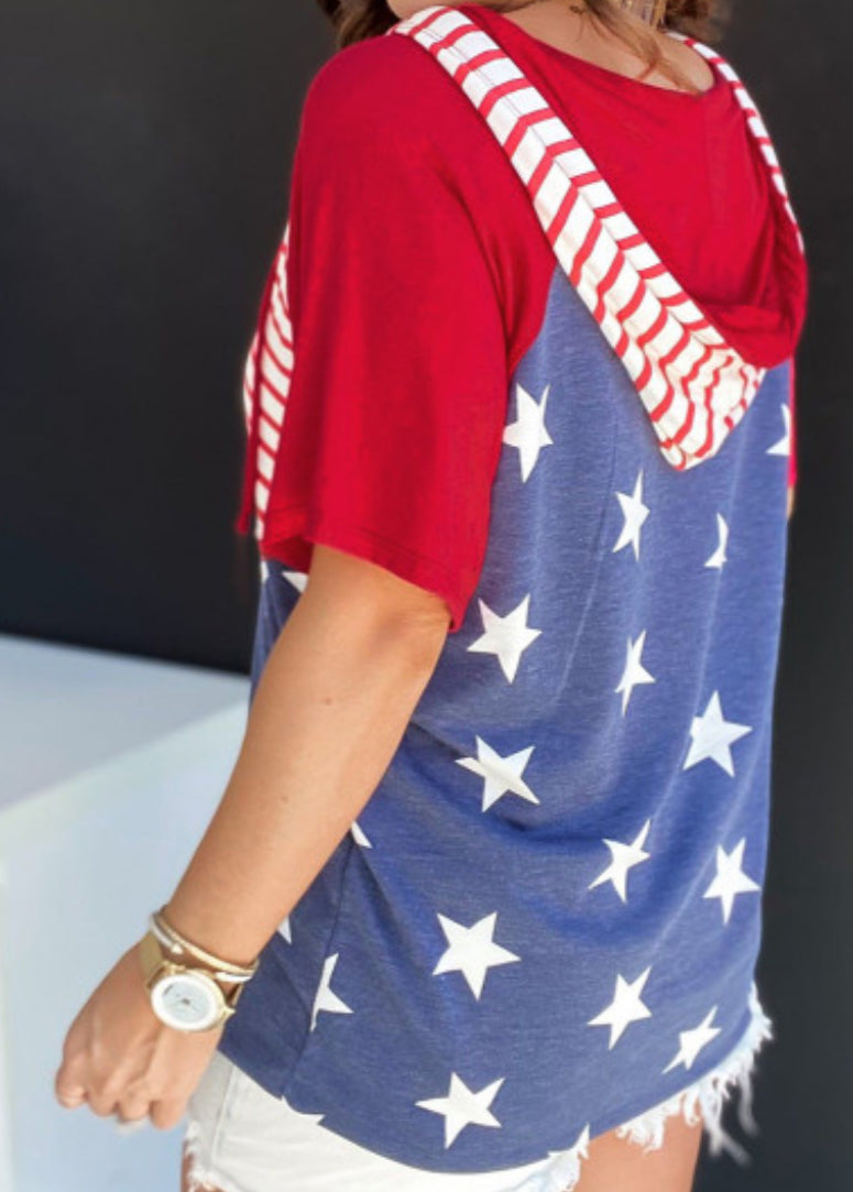 4th Stars & Stripes Hooded Top