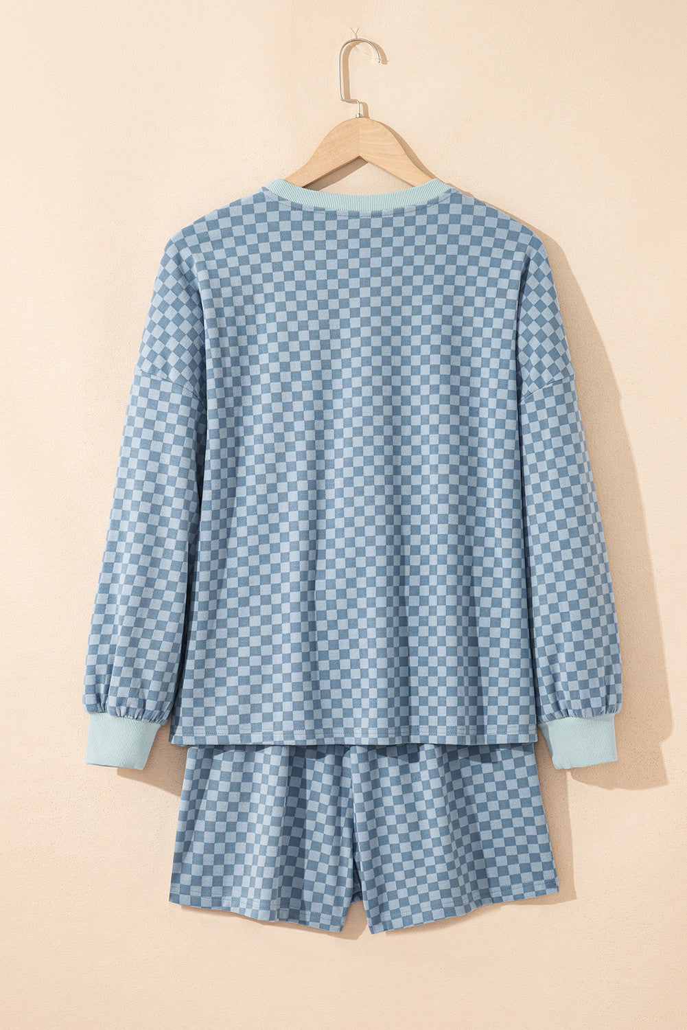 Baby Blue Checkered Set