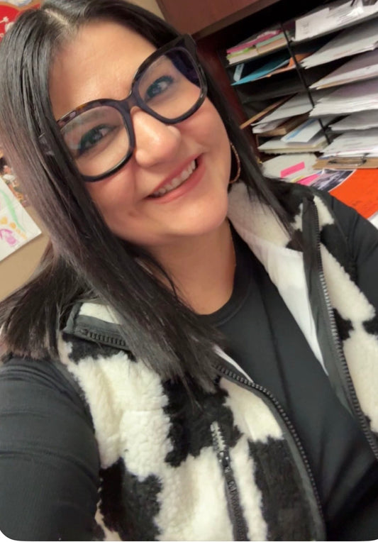 Black & White Plush Checkered Vest