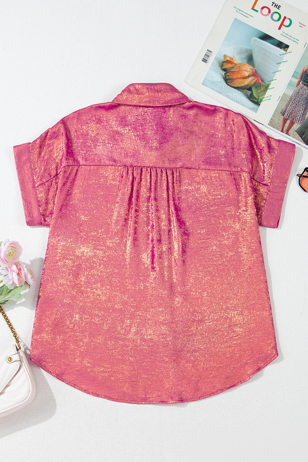 Peach Shimmer Blouse