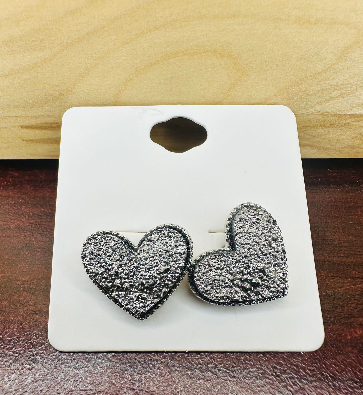 Druzy Heart Studs (See other Colors)