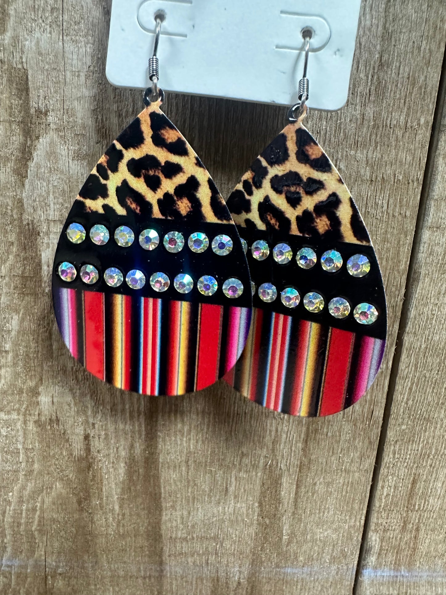 Serape/Cheetah Teardrop