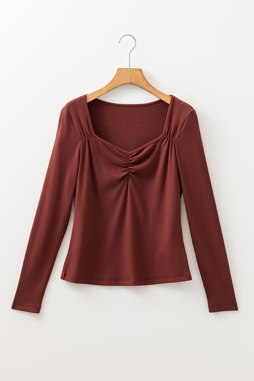 Maroon~ish Ribbed Top