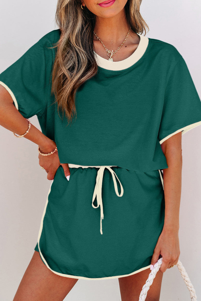 Green 2 Piece Skort Set