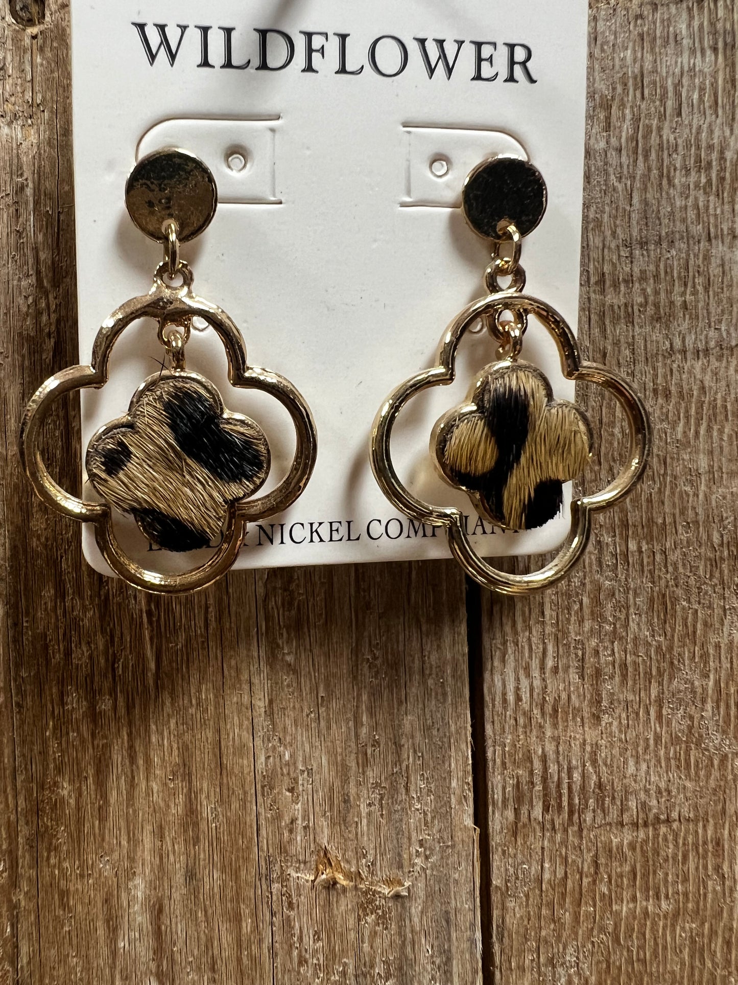 Gold Cheetah Dangle