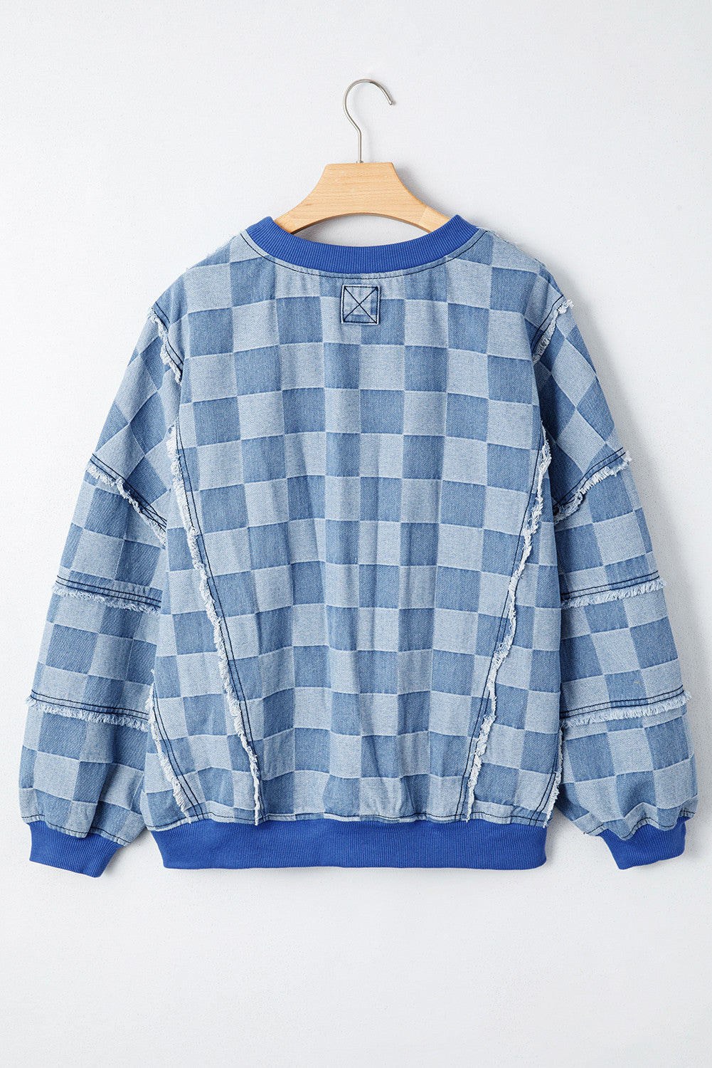 Plaid BlueJean Top