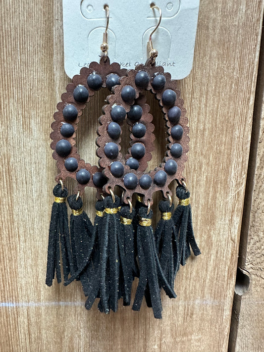 Wooded/Leather Fringe (See other Colors)