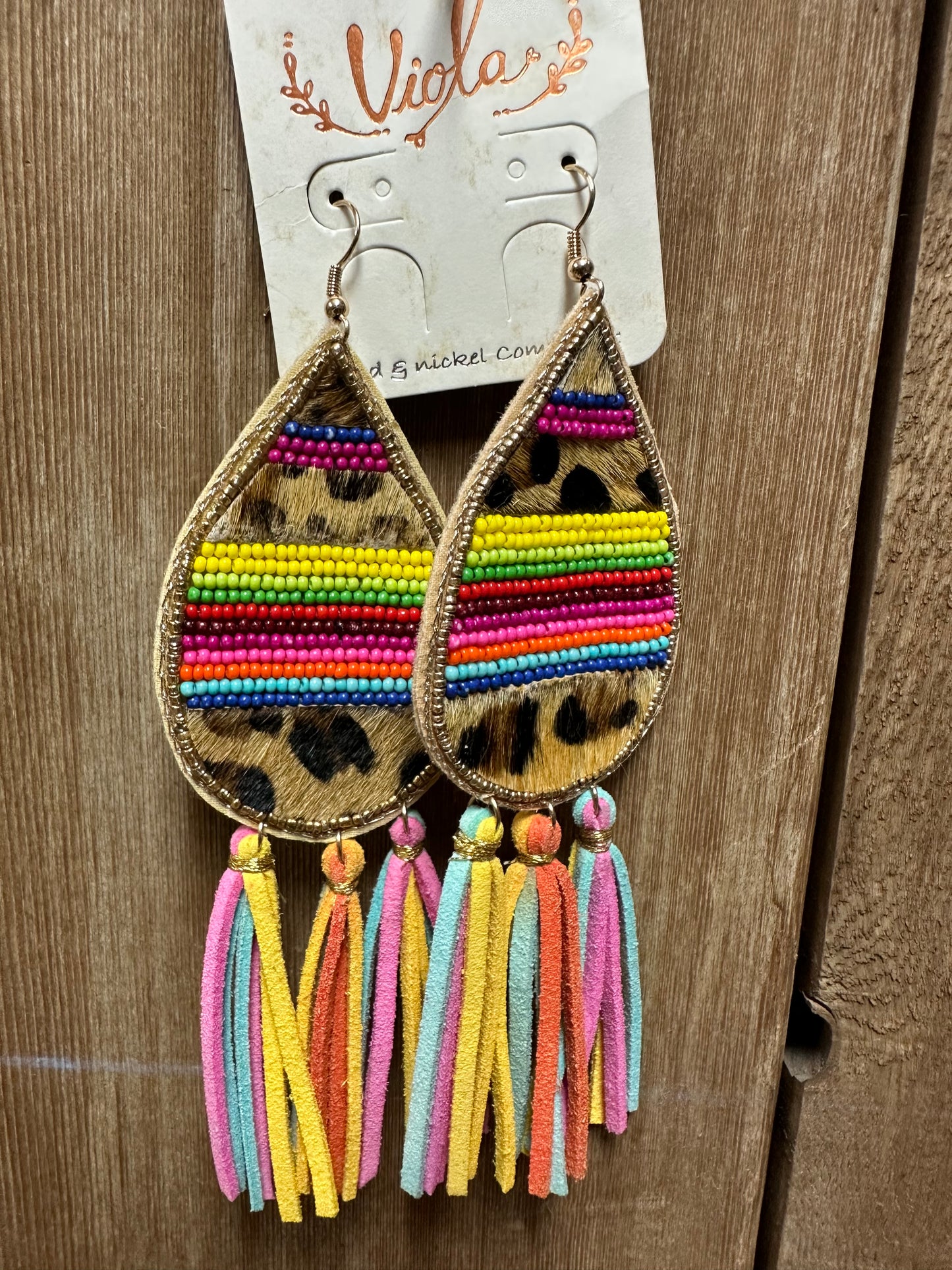 Cheetah/Serape Tear Drop