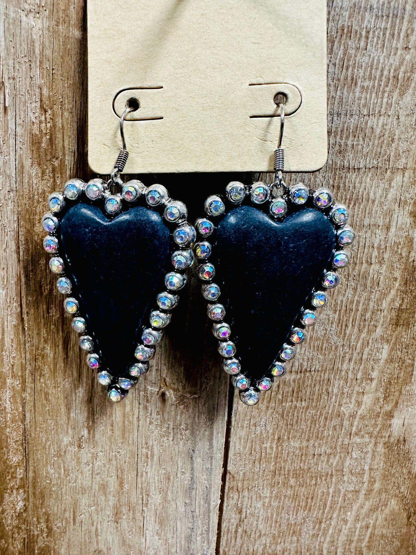 Dangly Stone Hearts (See other Colors)