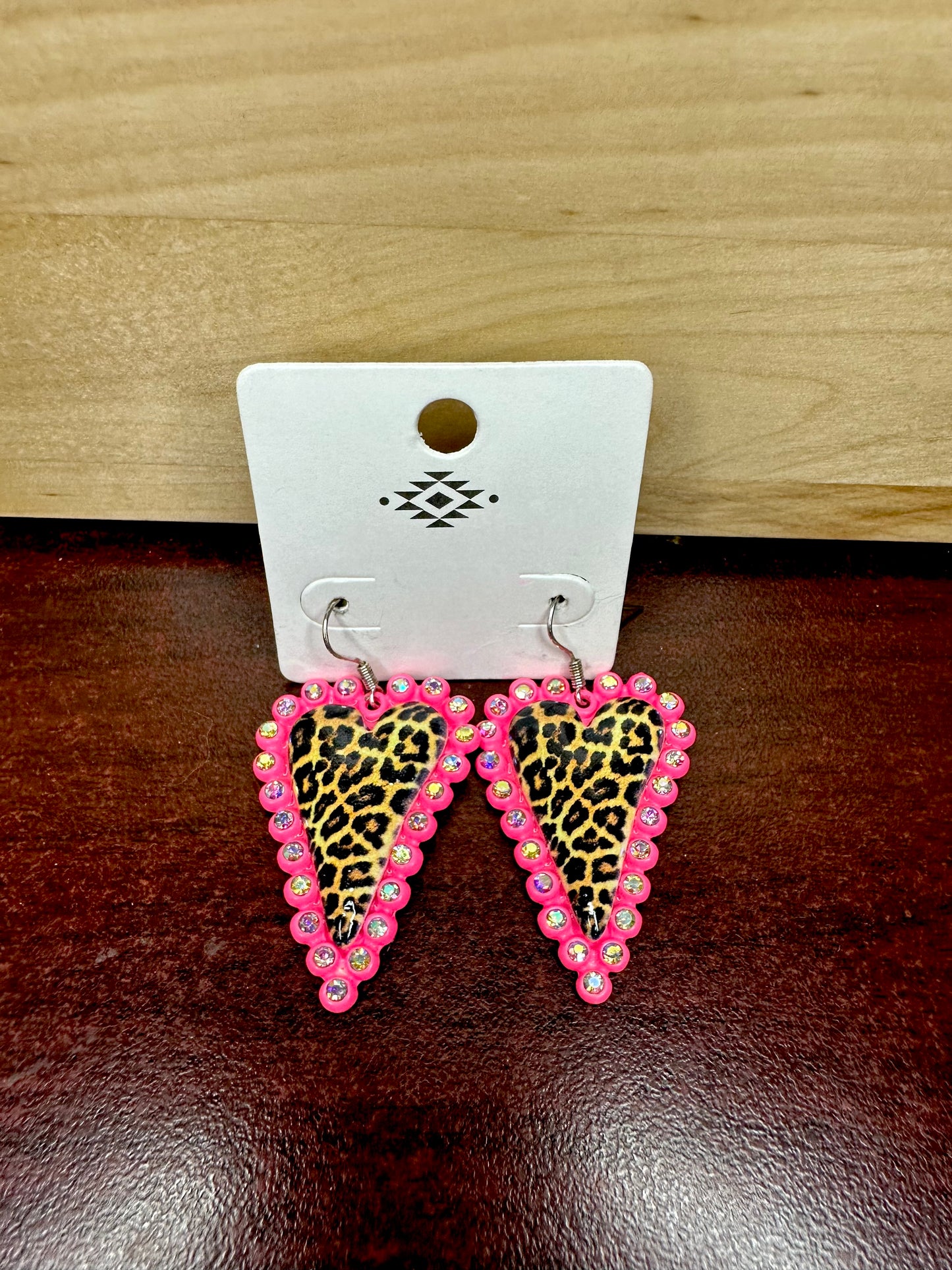 Cheetah Heart Dangle (Mutli Colors)