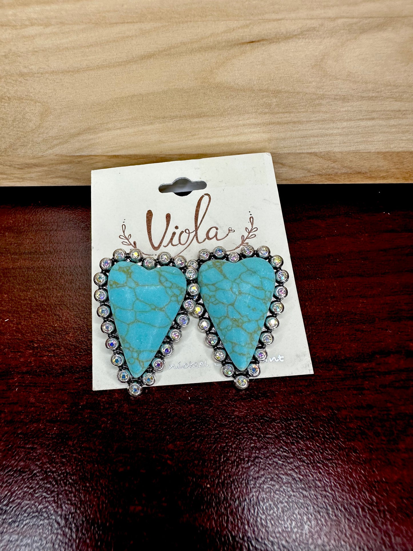 Stone Heart Stud (See other Colors)