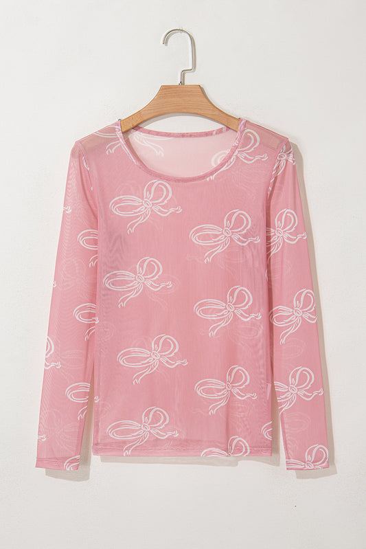 Pink Bow Mesh