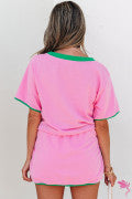 Pink & Green Skort Set