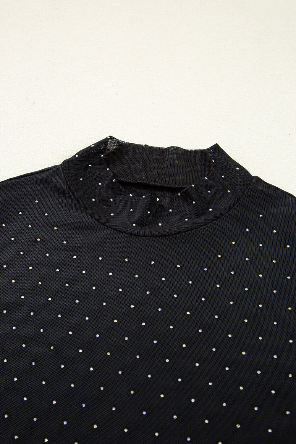 Black Lined Mesh Blingy