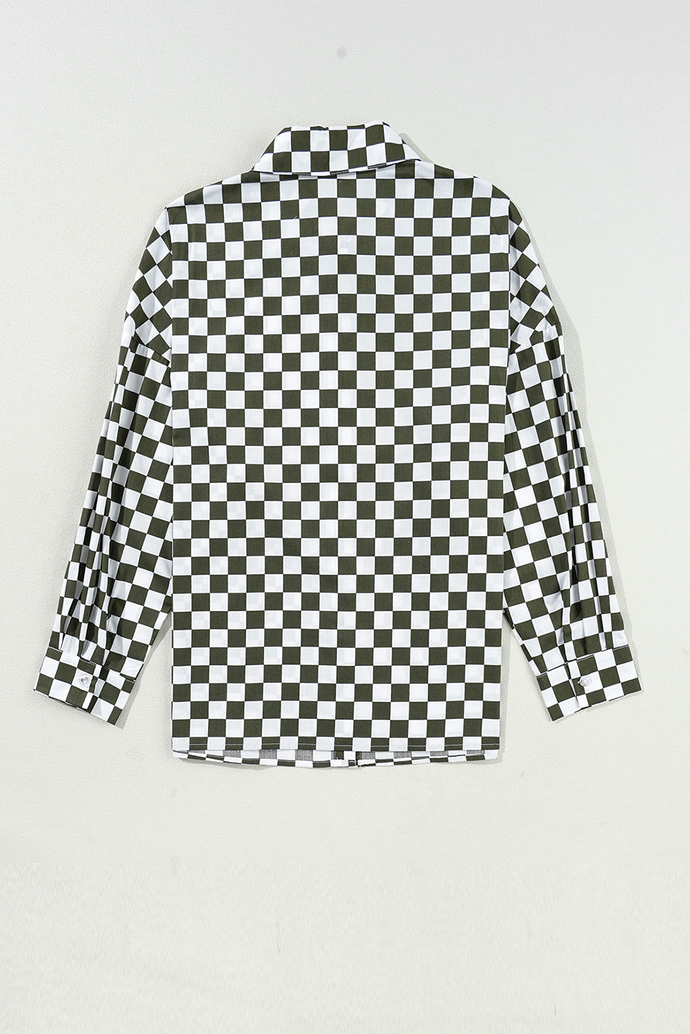 Olive Checkered Blouse