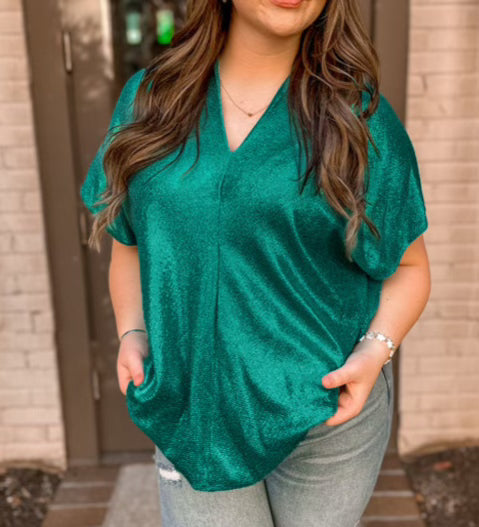 Plus Size - Shimmer Top