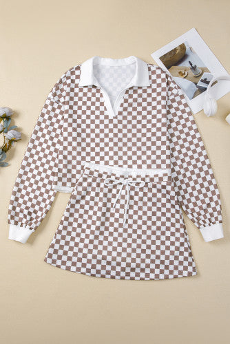 Tan Checkered Set